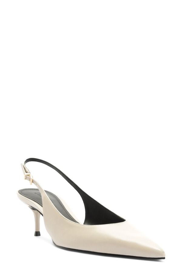 シュッツ レディース シューズ ヒール Schutz Paola Mid Slingback Pump SUGAR WHITE ホワイト