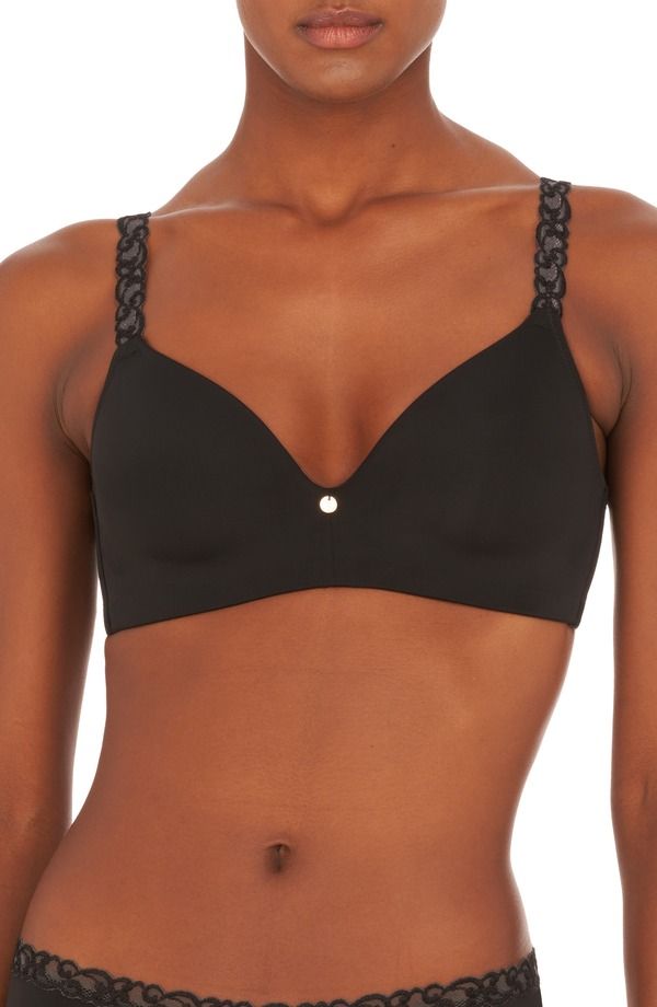 ナトリ レディース トップス Tシャツ Natori Pure Luxe Wireless Contour Bra BLACK ブラック