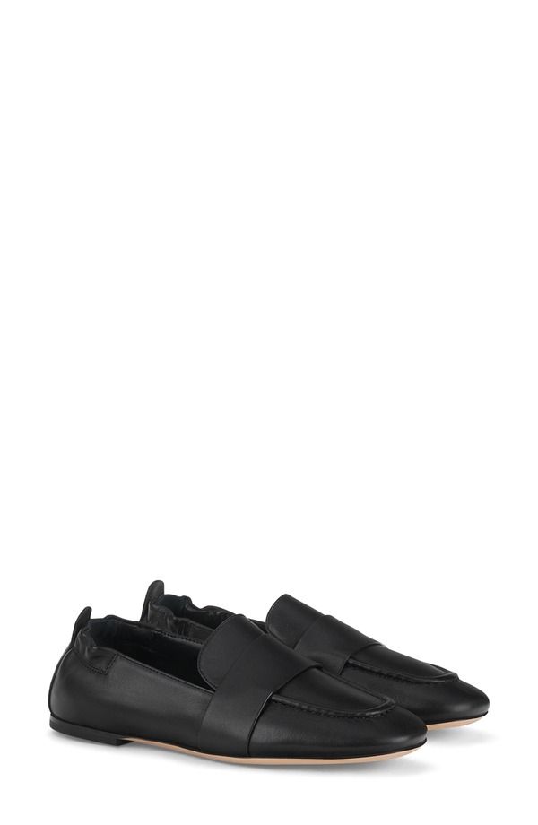 エージーエル レディース シューズ スリッポン・ローファー レザー AGL Cristiana Leather Moccasin Women NERO
