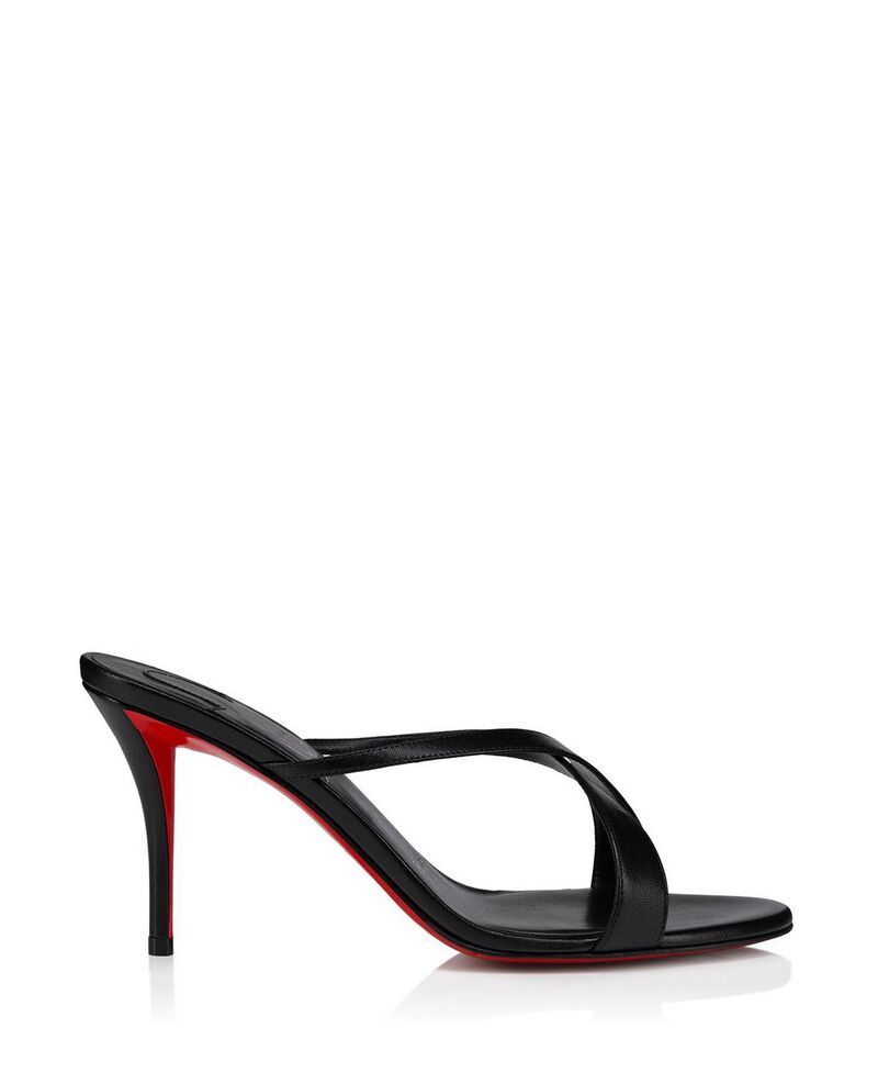 クリスチャン・ルブタン レディース シューズ サンダル Christian Louboutin Womens Mulazee Cross 80mmules Black ブラック