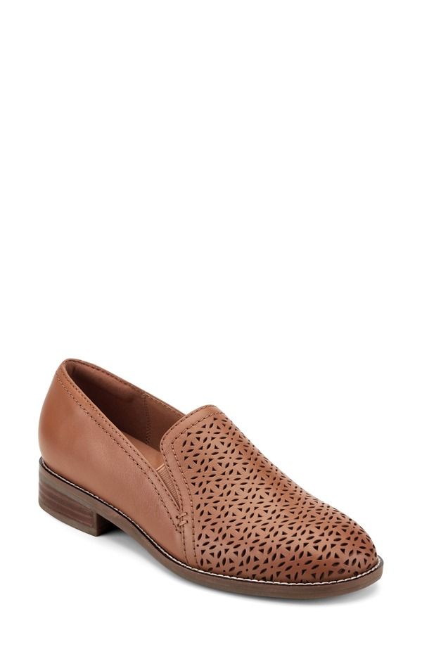 アース レディース シューズ スリッポン・ローファー Earth Piperforated Loafer Women BROWN ブラウン
