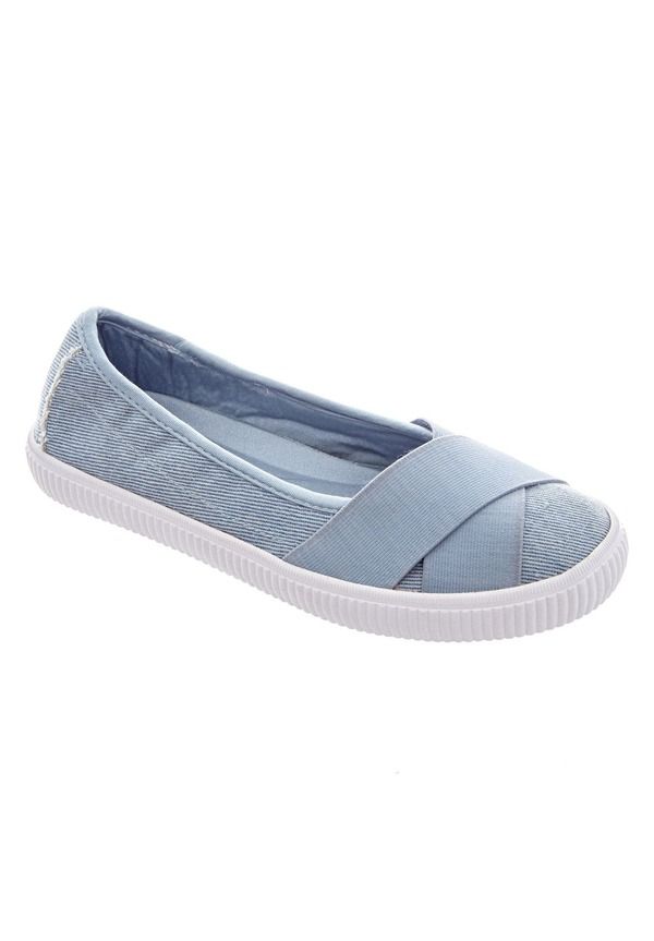 コンフォートビュー レディース シューズ スリッポン・ローファー スニーカー Comfortview The Jazlyn SlipOn Sneaker Women DENIM デニム