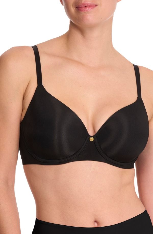 ナトリ レディース トップス Tシャツ Natori Cloud Comfort Full Fit Back Smoothing TShirt Bra BLACK ブラック
