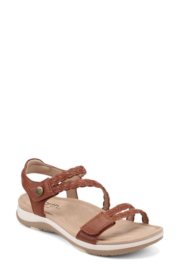 アース レディース シューズ サンダル アンクル Earth Stellon Ankle Strap Sandal Women MED BROWN ブラウン