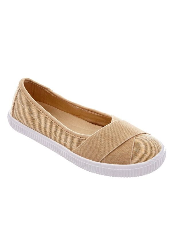 コンフォートビュー レディース シューズ スリッポン・ローファー スニーカー Comfortview The Jazlyn SlipOn Sneaker Women KHAKI カーキ