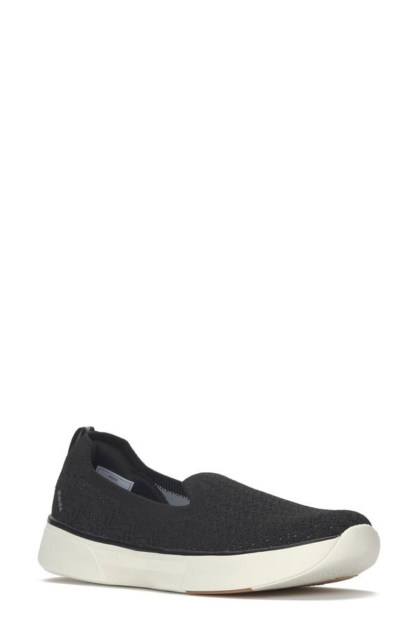 ケッズ レディース シューズ スリッポン・ローファー Keds Bliss Loafer Women BLACK WHITE ホワイト