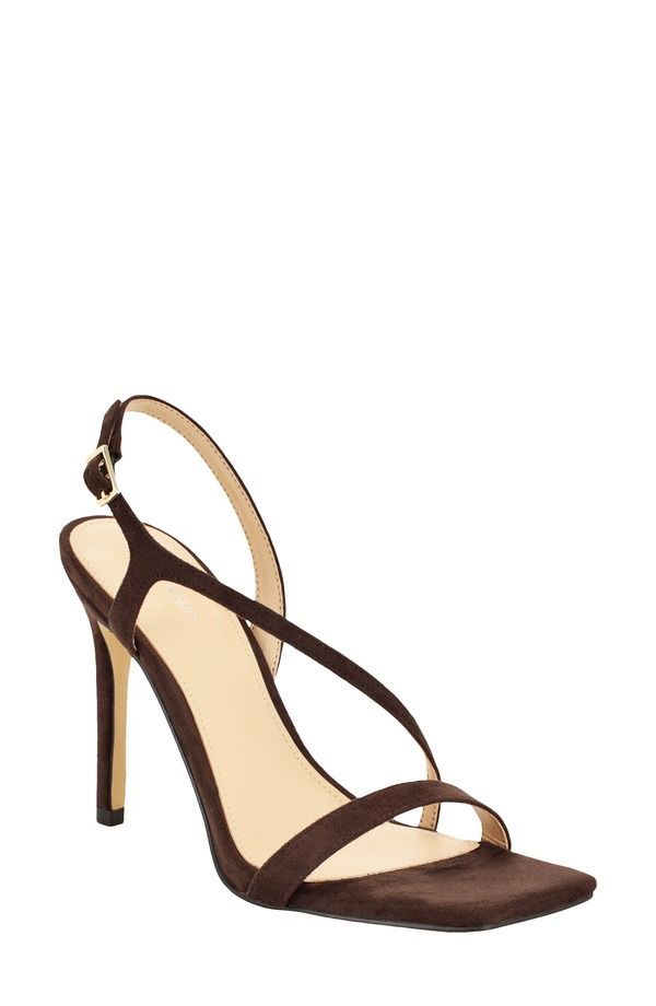 カルバンクライン レディース シューズ パンプス サンダル Calvin Klein Tansley Slingback Sandal Women DARK BROWN ブラウン