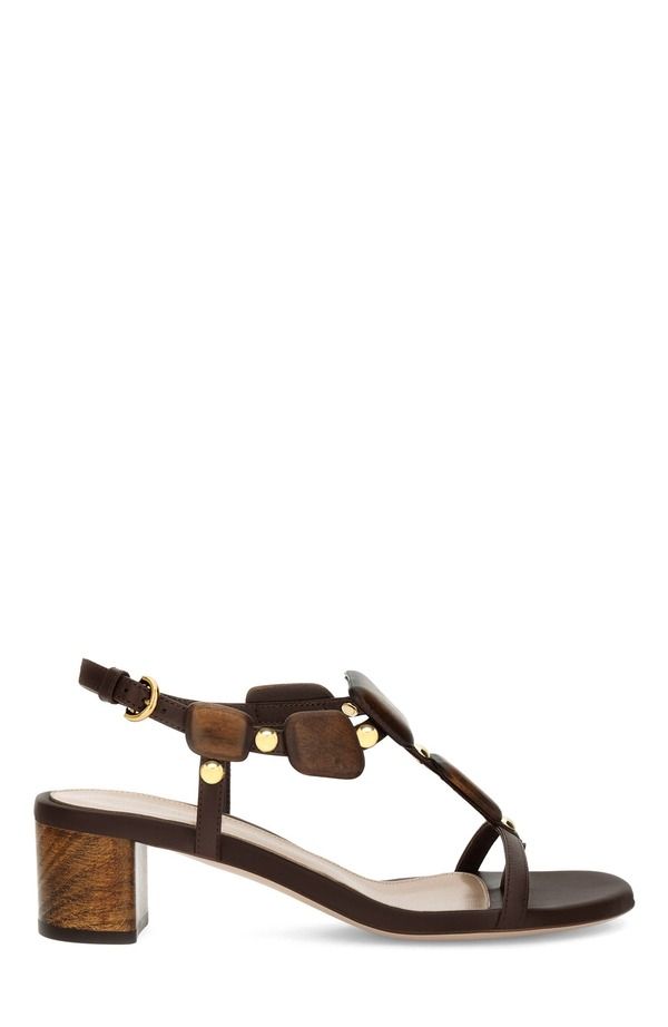 ジャンヴィト ロッシ レディース シューズ スニーカー サンダル Gianvito Rossi Munduk 45 Sandal Women Dark Brown Lamb Leather ブラウン