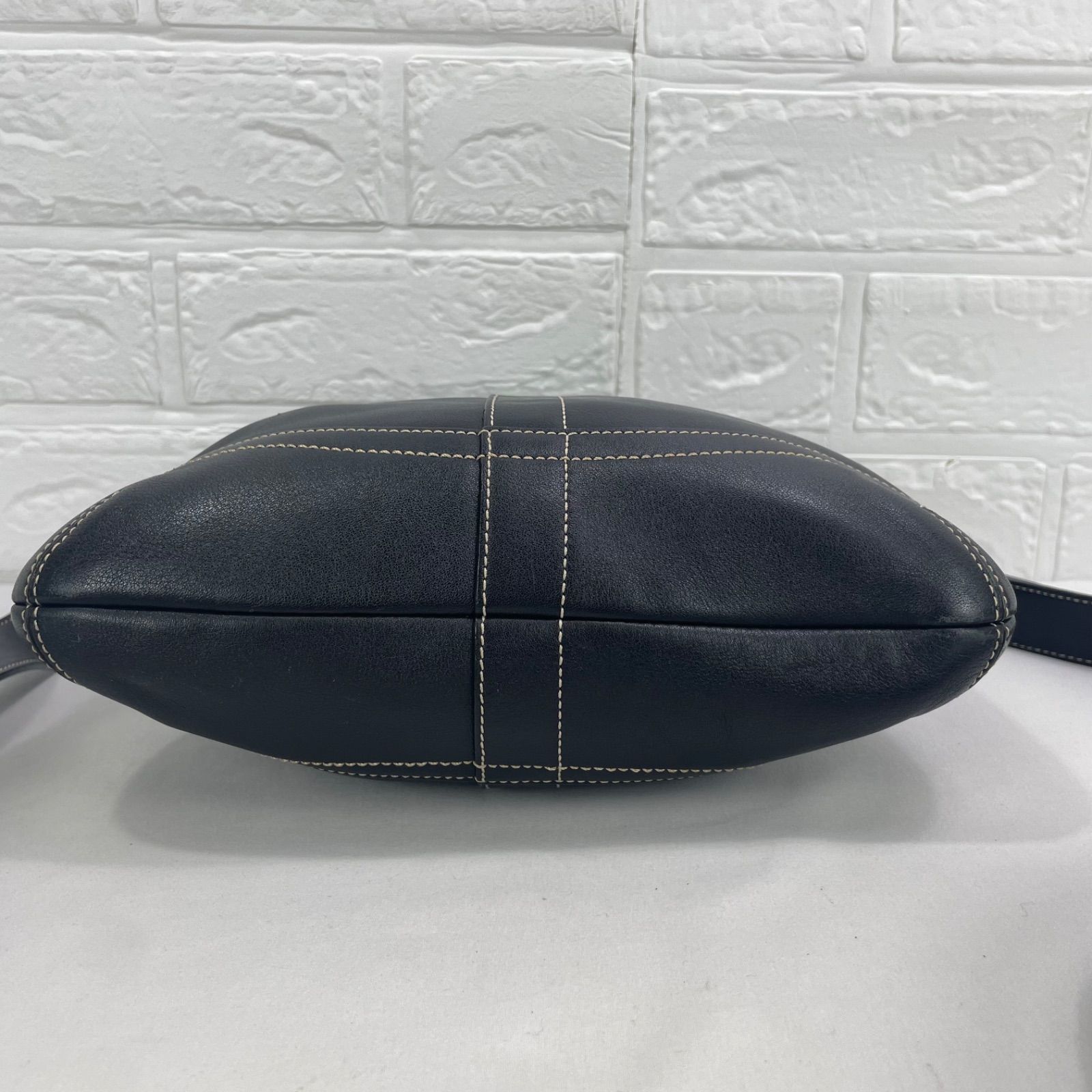 美品】COACH コーチ グラブタンレザー ショルダーバッグ ハンドバッグ