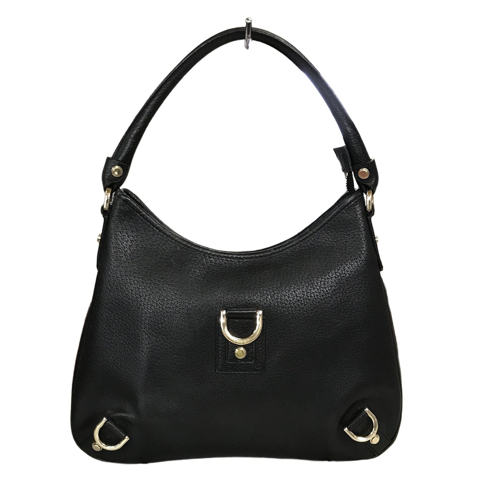 GUCCI グッチ ワンショルダーバッグ ブラック ハンドバッグ レザー レディース 一般中古 T11342351