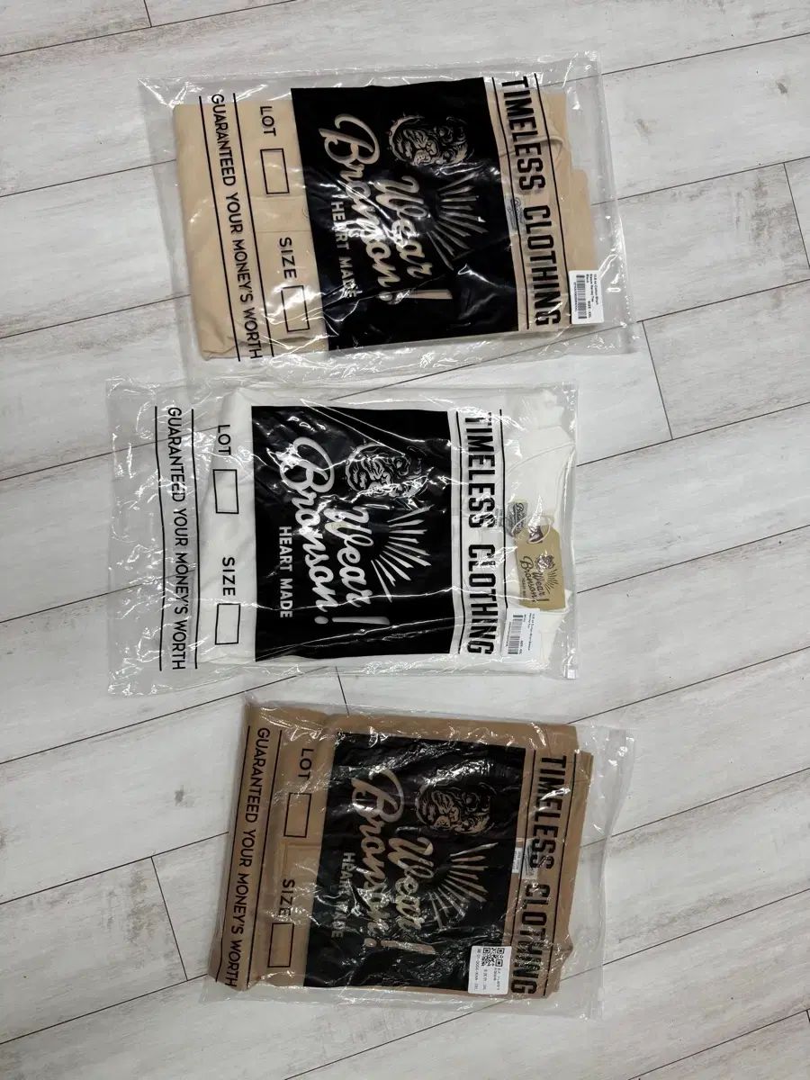 BRONSON ヘンリーネック 半袖 3カラー(10 6oz) ベージュ アイボリー 白 10,006円