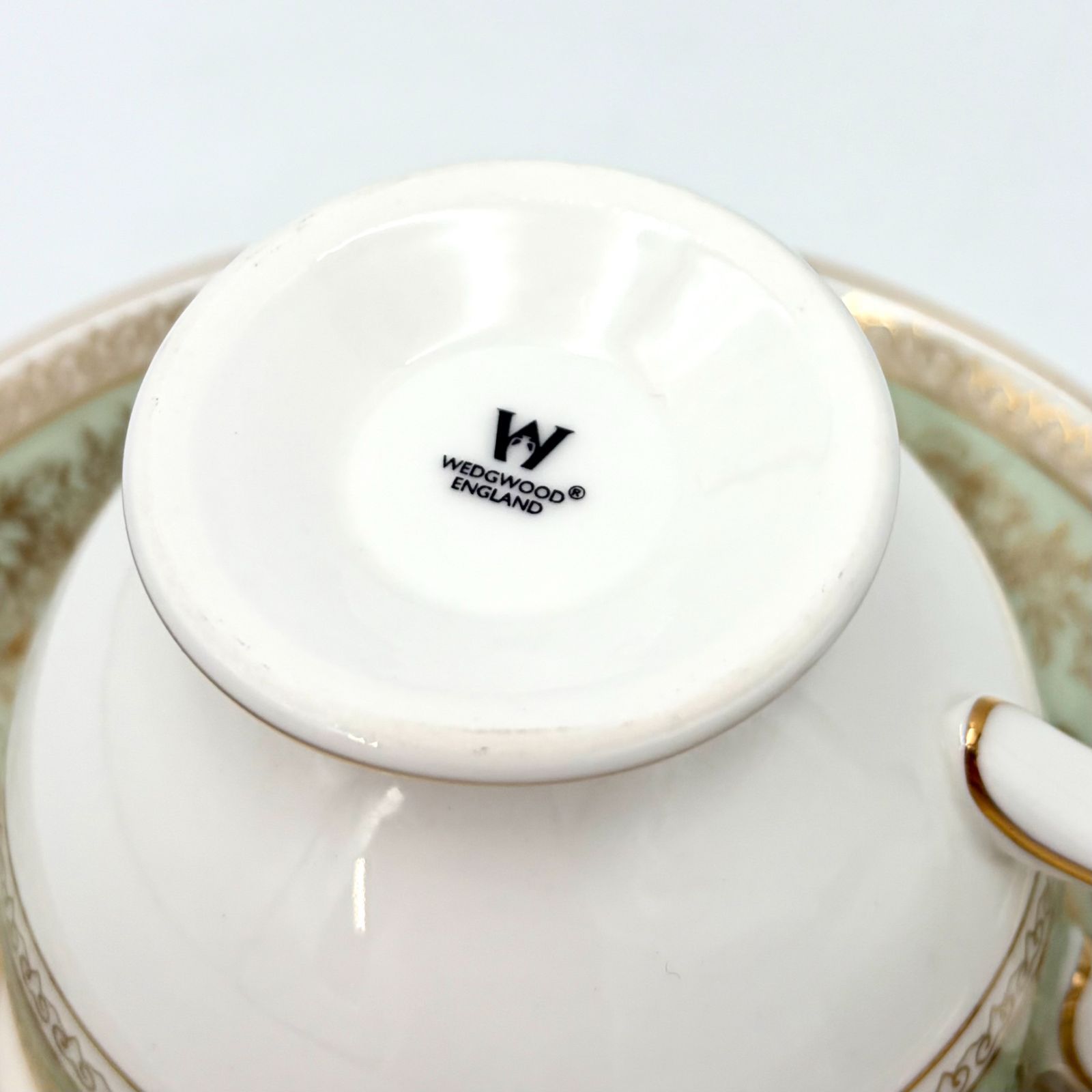 WEDGWOOD ウェッジウッド コロンビア セージグリーン カップ＆ソーサー