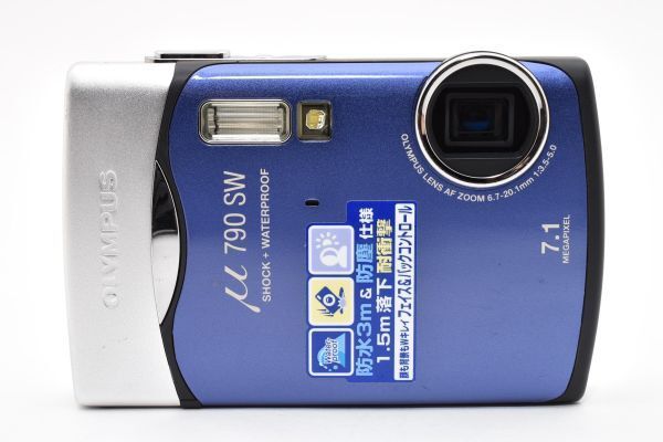 ☆極上品☆ オリンパス OLYMPUS μ 790 SW ブルー コンパクトデジカメ