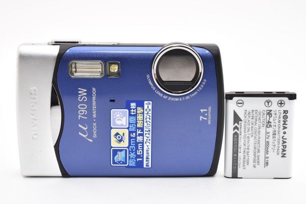 ☆極上品☆ オリンパス OLYMPUS μ 790 SW ブルー コンパクトデジカメ