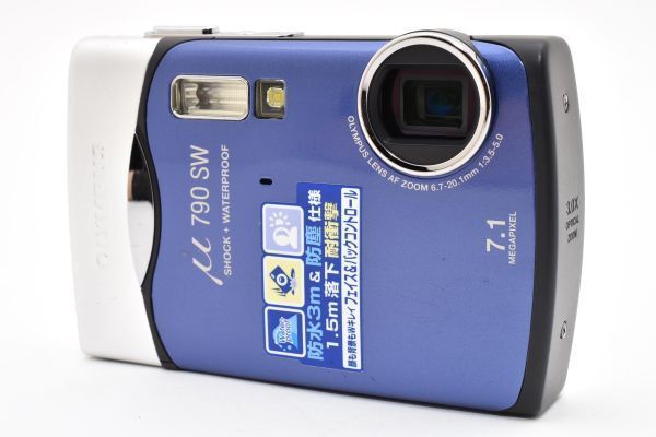 OLYMPUS μ 790 SW ブルー ☆極上品☆ オリンパス OLYMPUS μ 790 SW ブルー コンパクトデジカメ