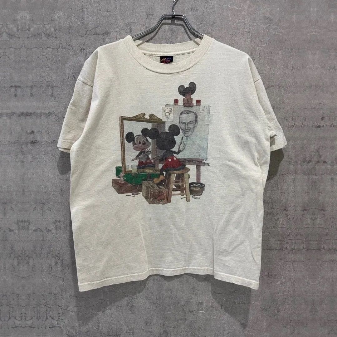 90s USA製 ディズニー ミッキー ノーマンロックウェル Tシャツ 2XL 90s Disney ディズニー ミッキーマウス USA製 ノーマンロックウェル
