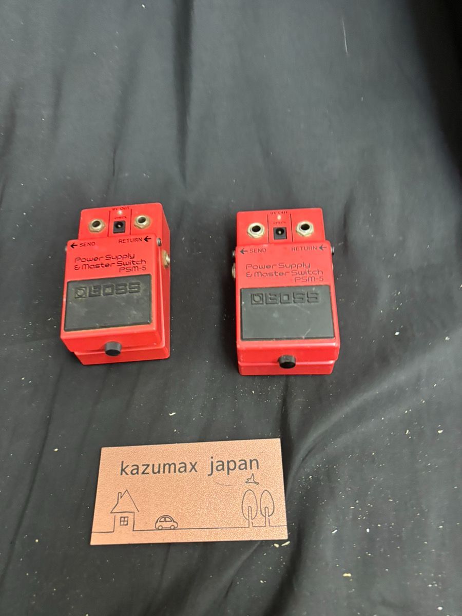 BOSS PSM-5 パワーサプライ マスタースイッチ 2台セット 動作品 エフェクター 電源供給 ギター ベース (k-890)