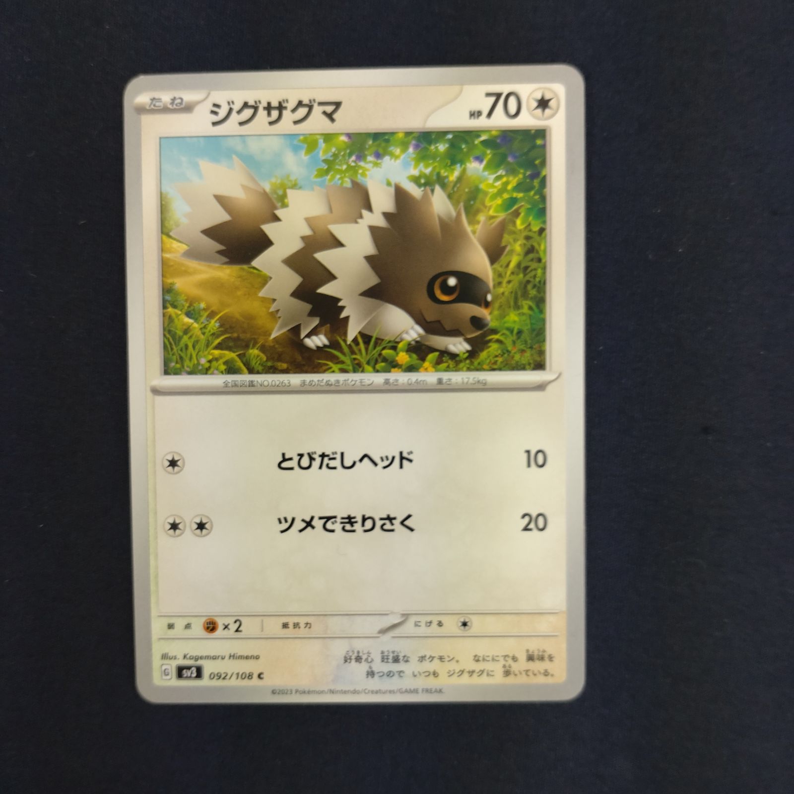 pokemon card zigzagoon - (111/160) [1] Collect P100771 (Unemployed) Pokemon Card Zigzagoon