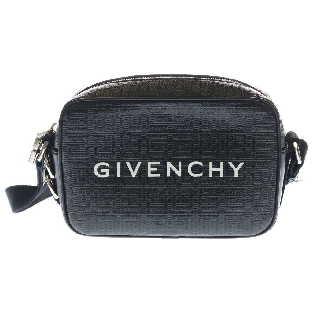 GIVENCHY (ジバンシィ) G ESSENTIALS エッセンシャルズ クロスボディバッグ ショルダーバッグ ミニバッグ ブラック レザー シルバー金具