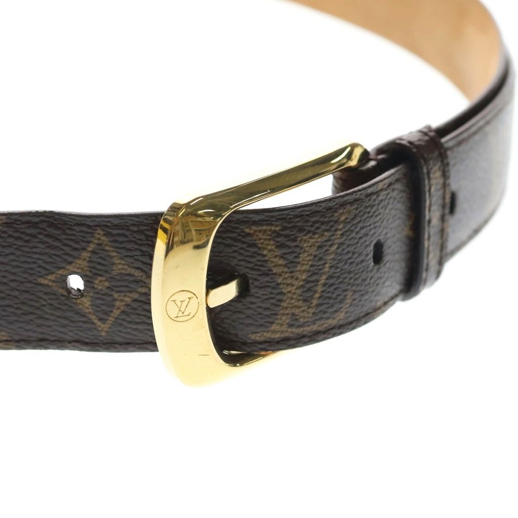 LOUIS VUITTON ベルト・エリプス モノグラム(ゴールドバックル) LOUIS VUITTON (ルイヴィトン) モノグラム サンチュール エリプス