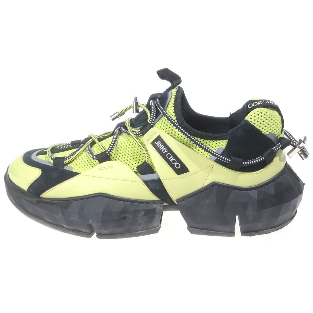 JIMMY CHOO (ジミーチュウ) DIAMOND TRAIL ローカットスニーカー チャンキーソール ブラック/イエロー