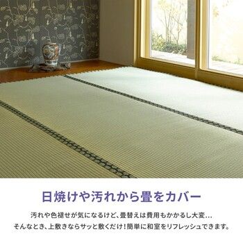 い草 おもてなし上敷き 江戸間2畳 雅 みやび 最高級品質 経糸2倍 丈夫で長持ち
