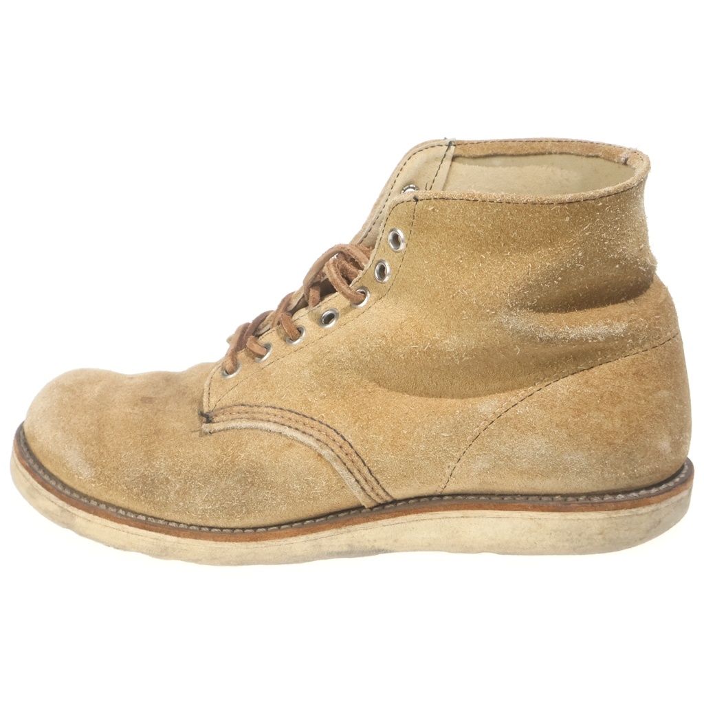 RED WING (レッド ウイング) 90S VINTAGE 8167 6INCH CLASSIC ROUND ヴィンテージ 半円犬タグ スウェードレザー 6インチ クラシックラウンドブーツ ブラウン