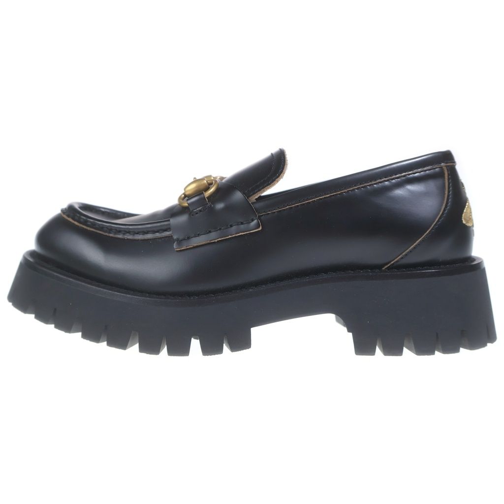 GUCCI (グッチ) ホースビット ローファー シューズ 革靴 レザー ブラック 577236