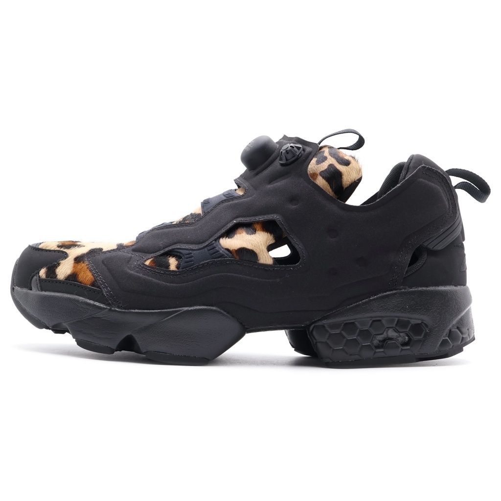 Reebok (リーボック) INSTAPUMP FURY ANIMAL PACK/SAFARI FY4724 インスタポンプフューリー アニマルパック/サファリ ハラコ ローカットスニーカー ブラック/ブラウン US10/28cm