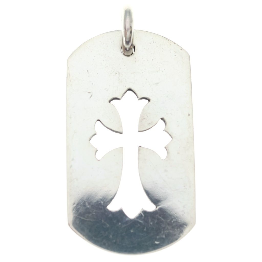 CHROME HEARTS (クロムハーツ) D TAG LRG CO CRS カットアウトクロスドッグタグ ラージ ペンダントトップ シルバー BCA239 84,700円