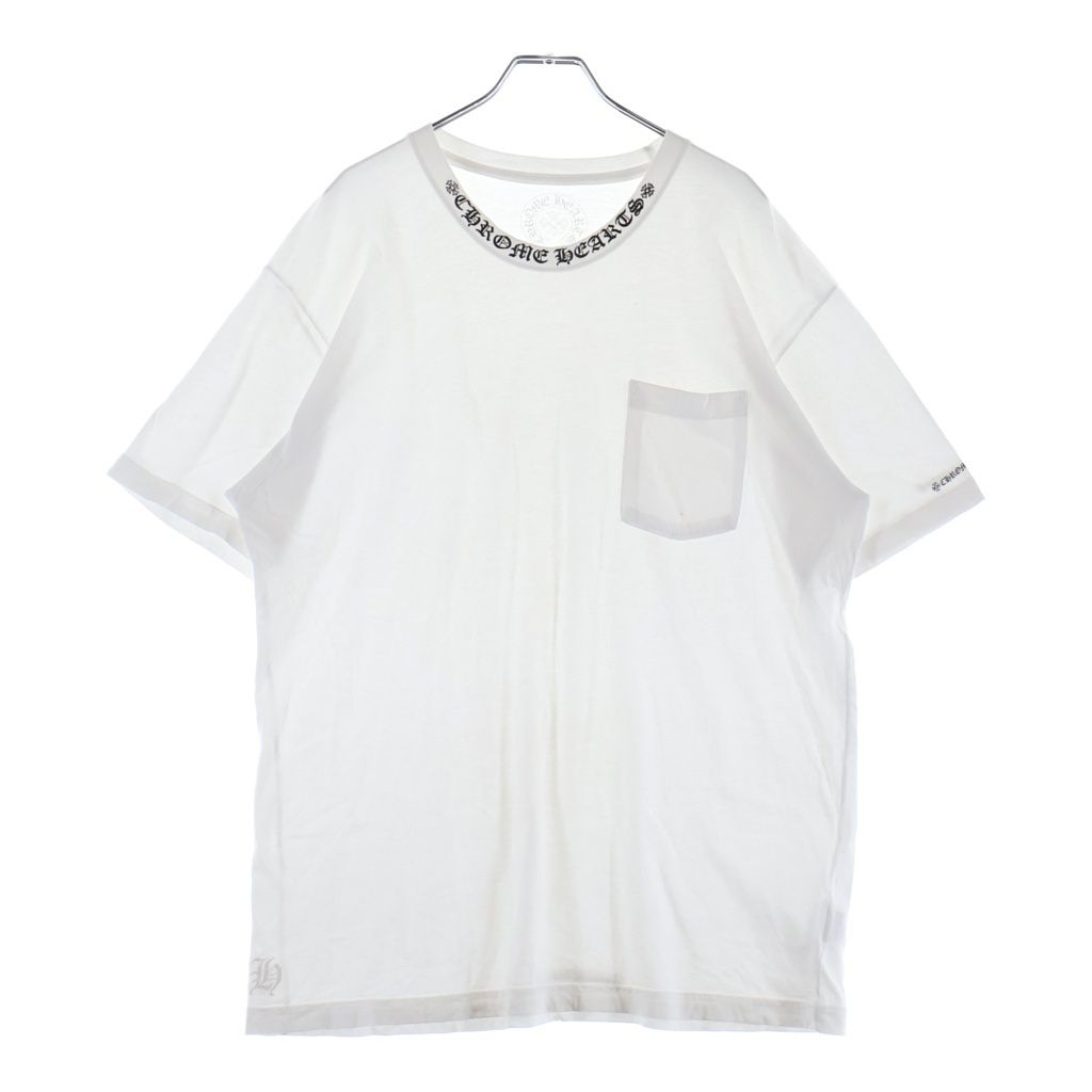 CHROME HEARTS (クロムハーツ) NECK LOGO ネックロゴ ポケット 半袖T