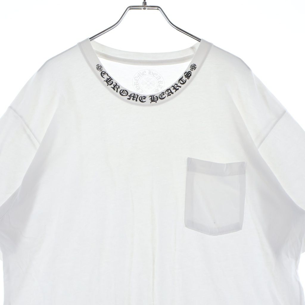 CHROME HEARTS (クロムハーツ) NECK LOGO ネックロゴ ポケット 半袖T
