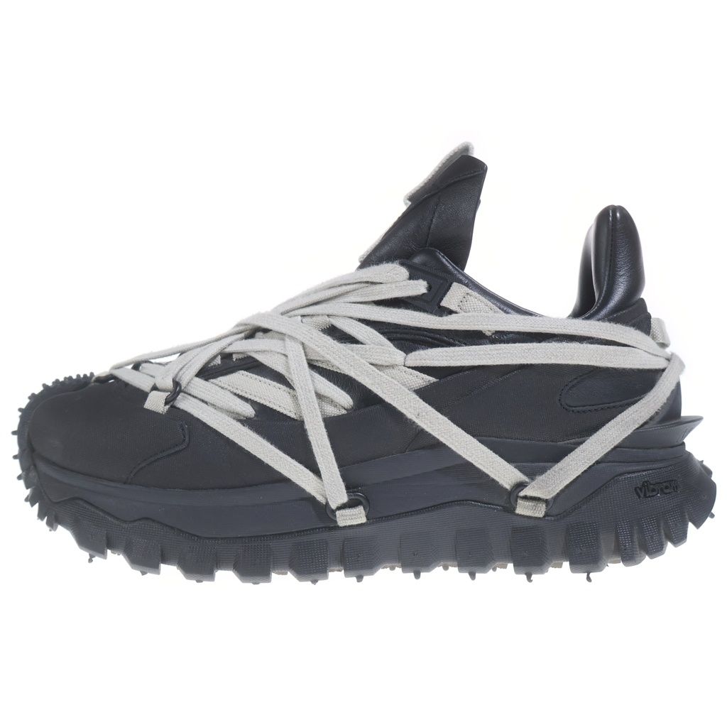 Rick Owens (リックオウエンス) ×MONCLER TRAILGRIP MEGALACE DUST MU01F4M10M4321 ローカットスニーカー ブラック