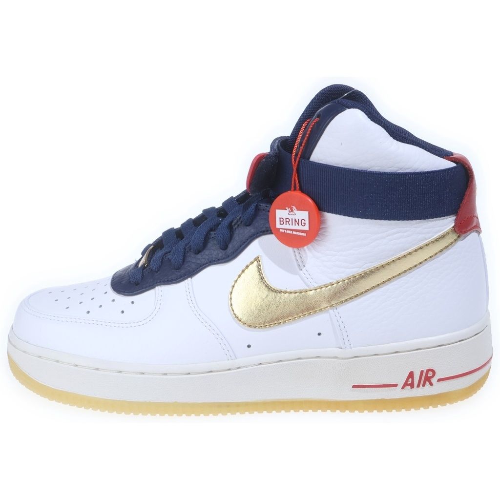 NIKE (ナイキ) AIR FORCE 1 HI 07 PRM OLYMPIC 525317-100 エアフォース1 オリンピック ハイカットスニーカー ホワイト/ネイビー/レッド US9/27cm