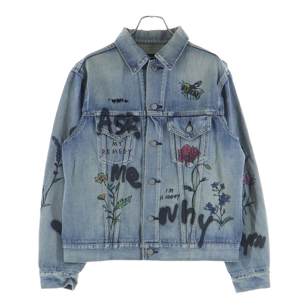 GUERNIKA (ゲルニカ) Graffiti Paint Denim Jacket グラフィック ペイント デニムジャケット インディゴ