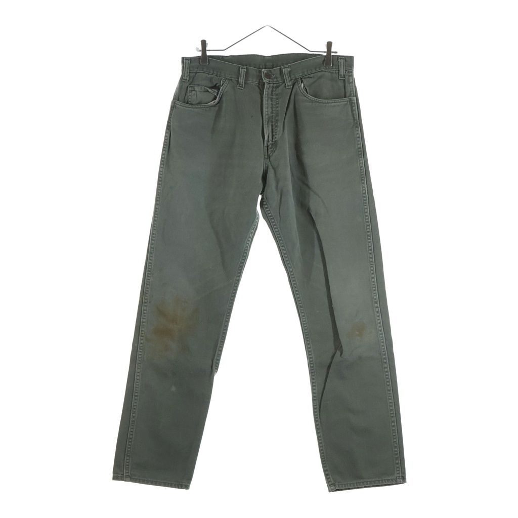 Levi's (リーバイス) 60S VINTAGE 800K BIG E GRIPPER ZIPPER ボタン裏B ヴィンテージ 白タブ ジップフライ コットン パンツ カツラギ カーキ