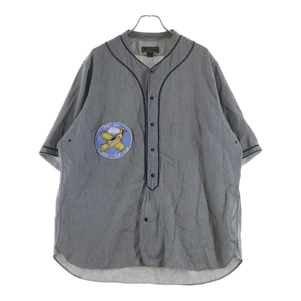 NIGEL CABOURN (ナイジェルケーボン) BASEBALL SHIRT TYPE2 ベースボール 半袖シャツ グレー 8046-00-11001