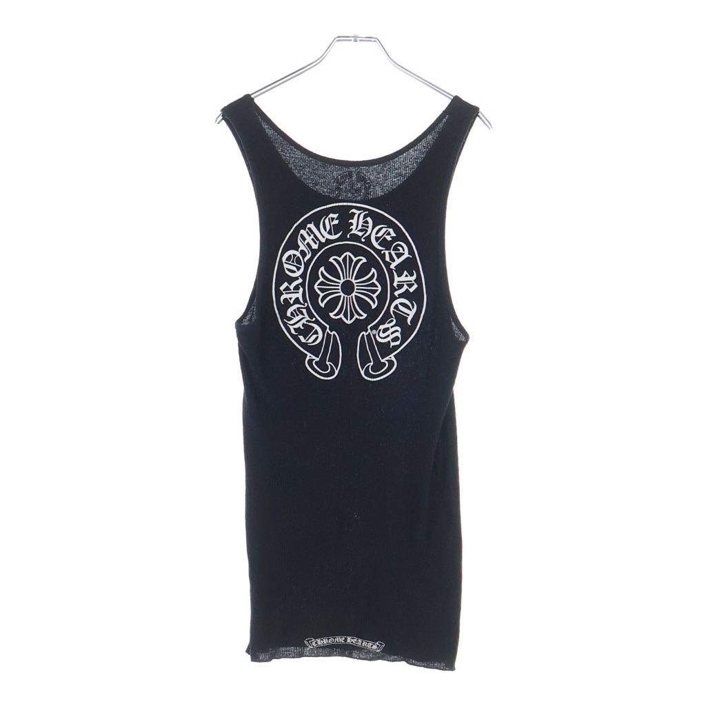 クロムハーツ　ホースシュー ロゴプリントタンクトップ CHROME HEARTS (クロムハーツ) Horseshoe Logo Tank Top ホースシュー