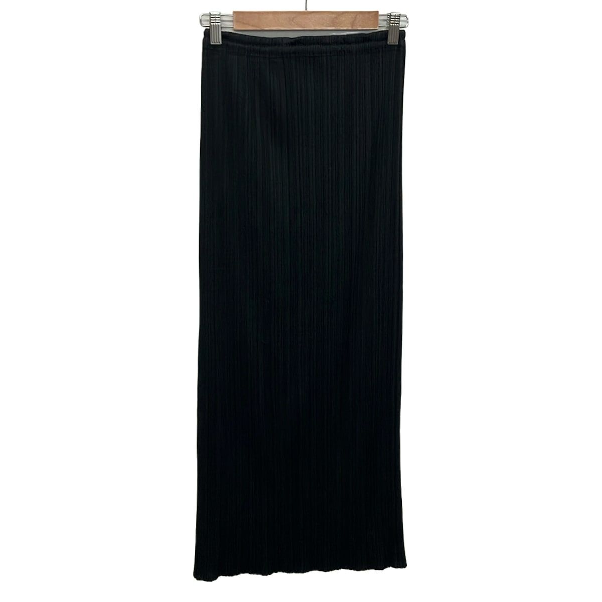 PLEATS PLEASE(プリーツプリーズ) ロングスカート サイズ4 XL レディース美品 - 黒 マキシ丈/プリーツ/ウエストゴム