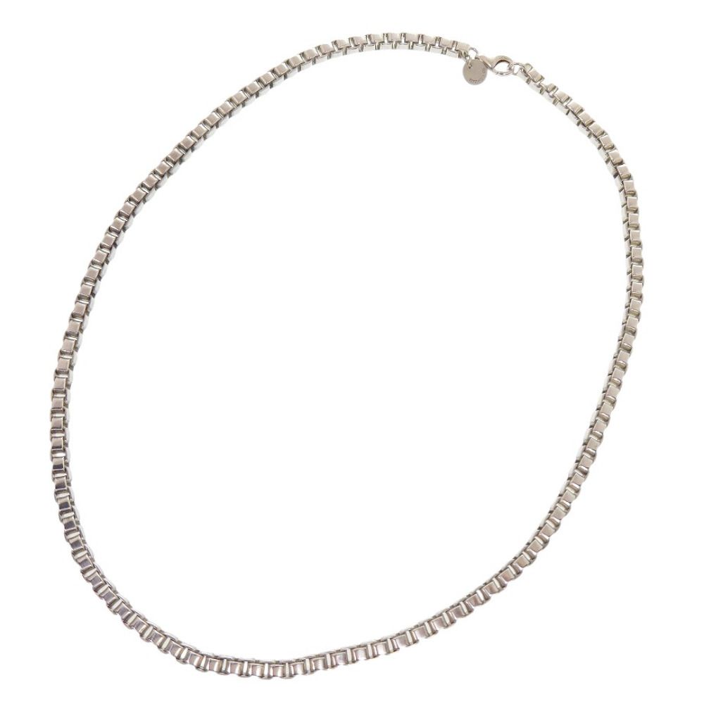 美品 ティファニー ベネチアン リンクシルバー925 ネックレス シルバー 0880 TIFFANY&Co.