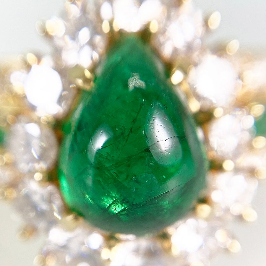 ヴァンクリーフ＆アーペル Van Cleef & Arpels K18YG エメラルド