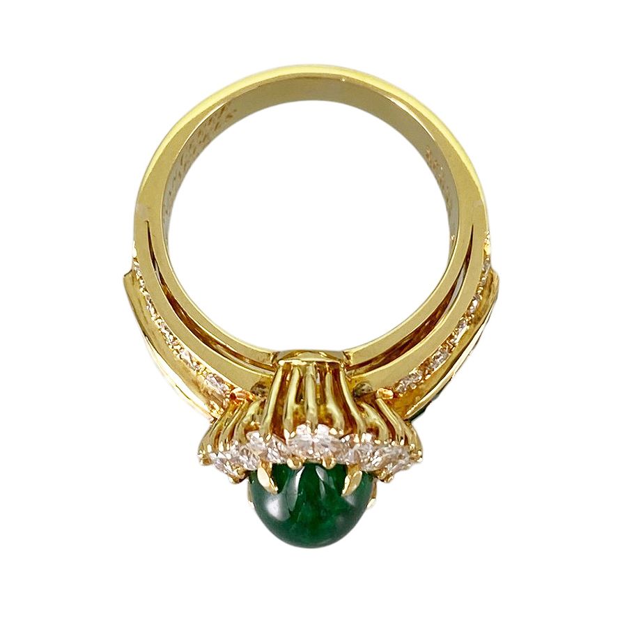 ヴァンクリーフ＆アーペル Van Cleef & Arpels K18YG エメラルド