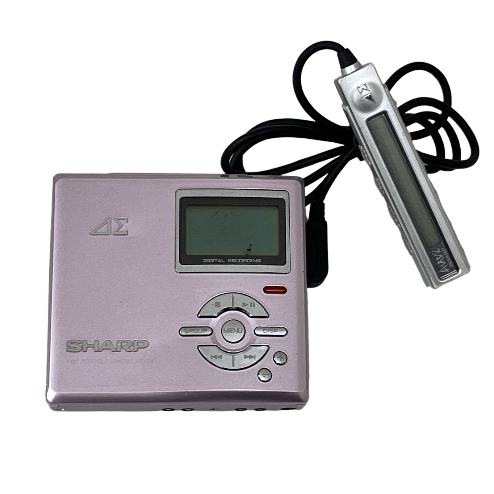 SHARP MD-DR7-P ポータブル MD プレーヤー レコーダー 録音 シャープ