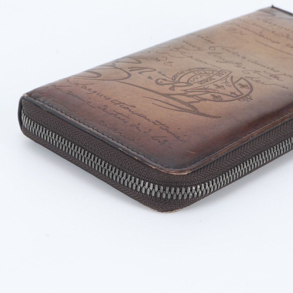 美品 ベルルッティ イタウバ カリグラフィ レザー 長財布 ウォレット