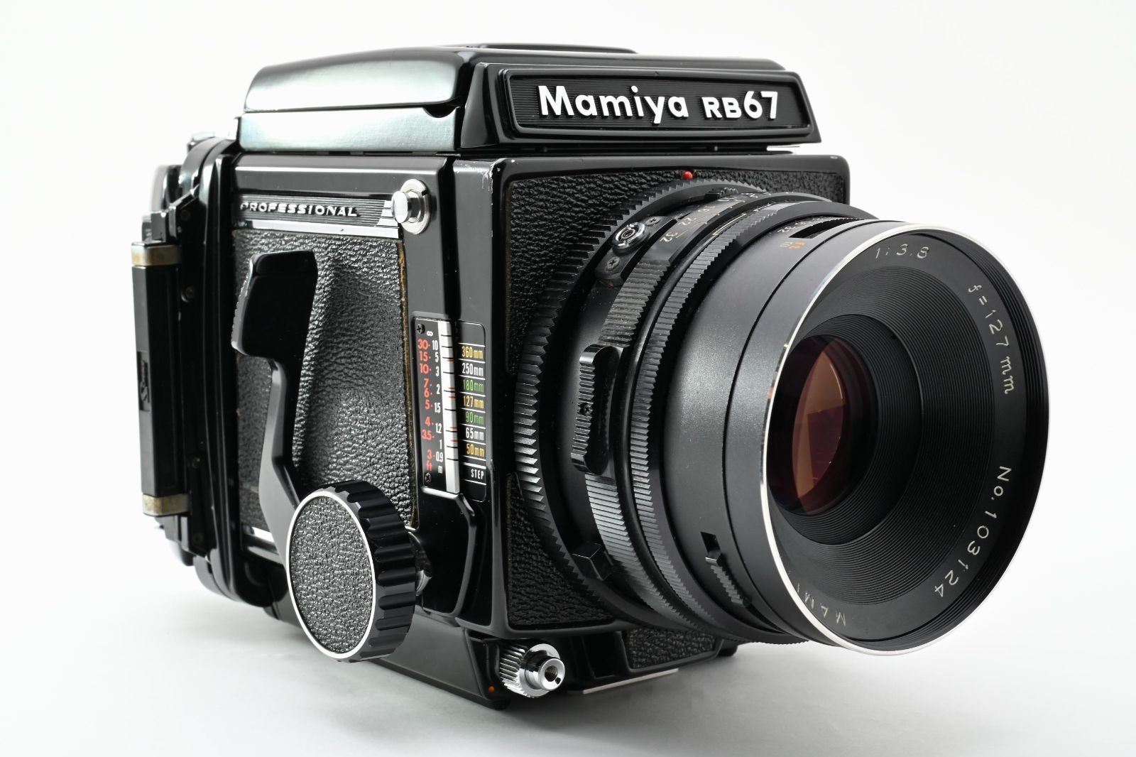 動作品】Mamiya RB67 Pro Sekor C 127mm F3.8 120フィルムバック付 中
