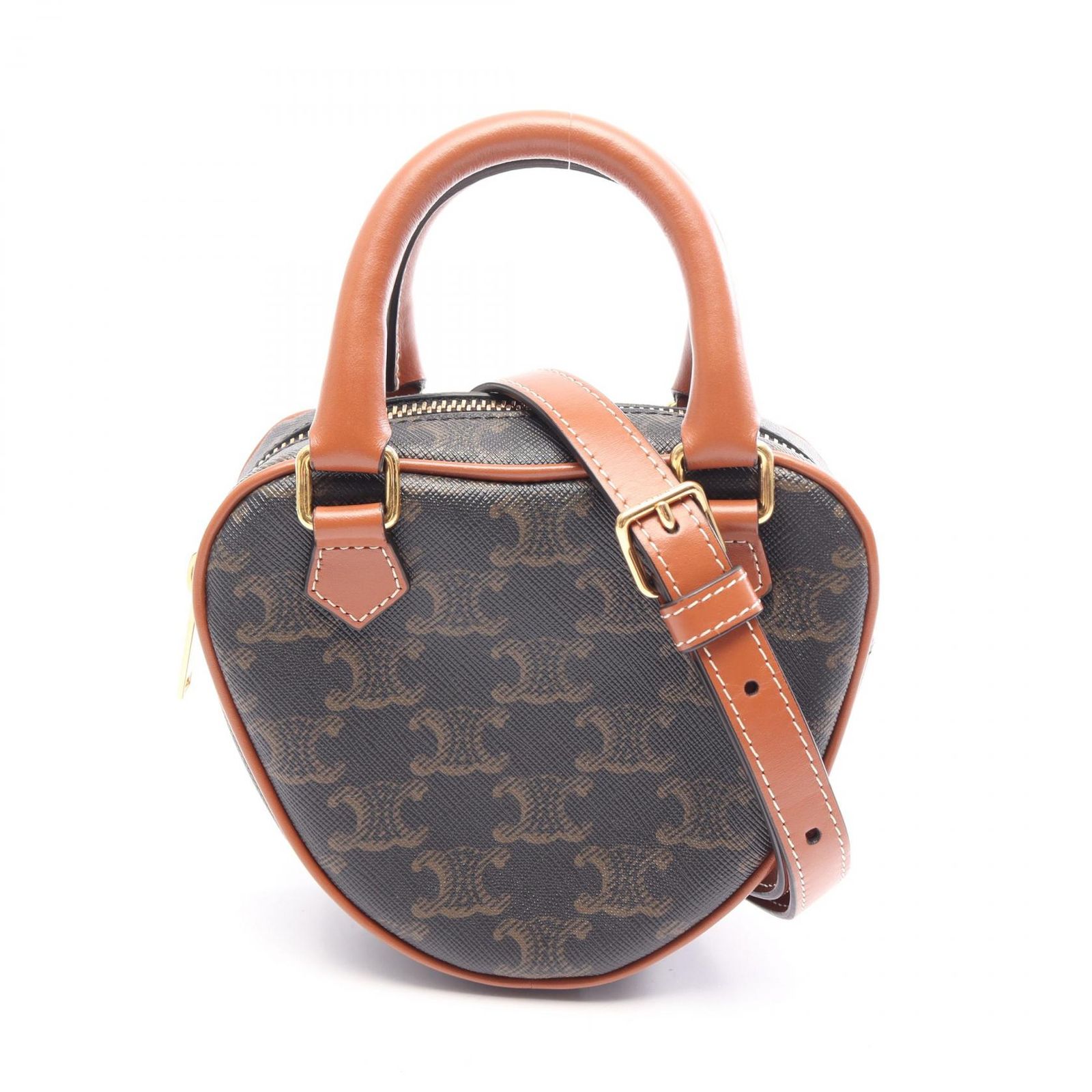CELINE セリーヌ トリオンフ ハート型 2WAY ハンドバッグ