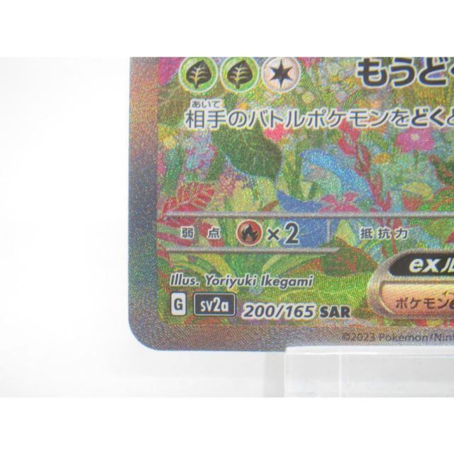 ル*読様 ポケモンカード　フシギバナex 200/165 SAR ポケカ ポケモンカード フシギバナex G sv2α 200/165 SAR #UX3299