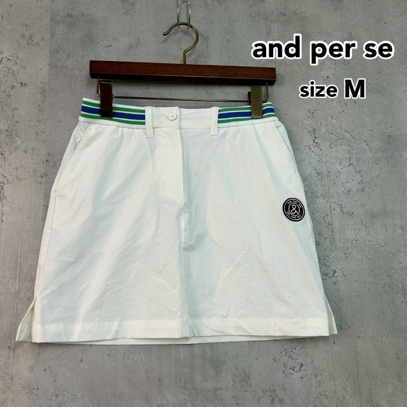and per se アンパスィ Mサイズ ゴルフウェア スカート ミニスカート