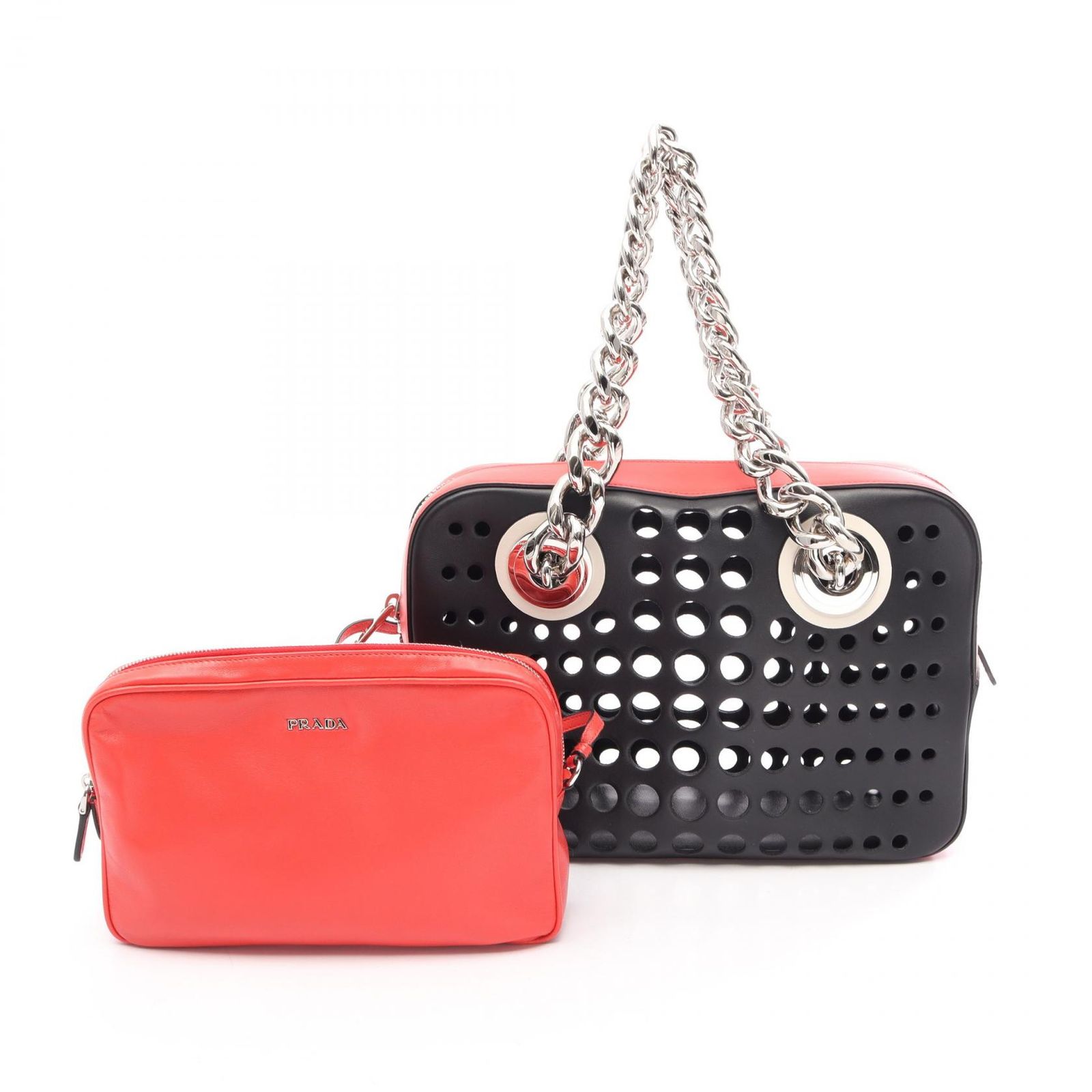 PRADA プラダ City Fori パンチング トートバッグ 67,540円
