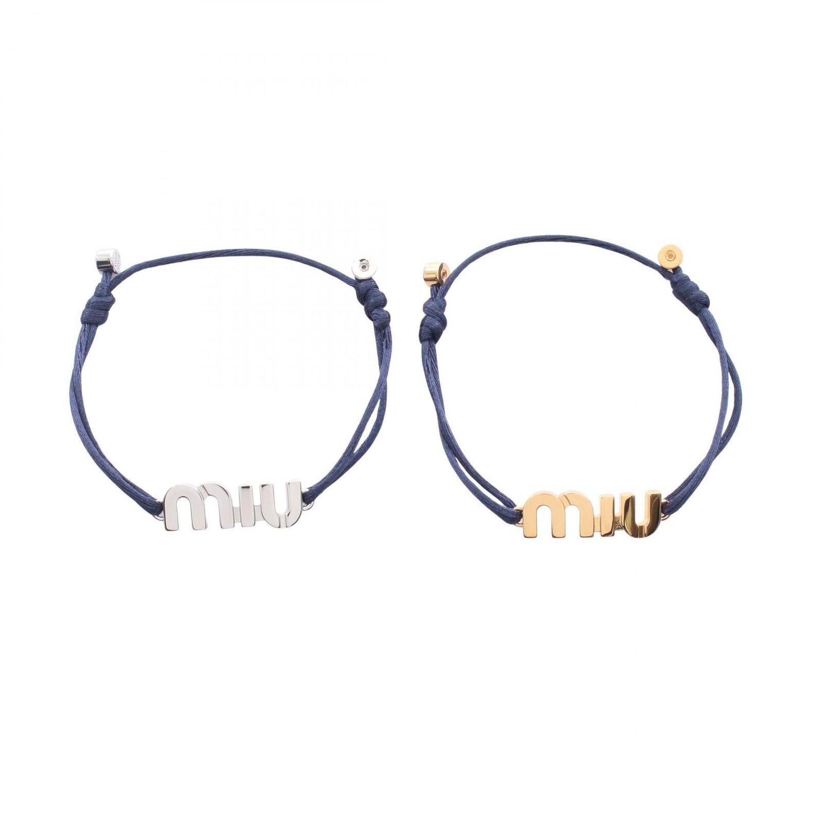 Miu Miu ミュウ ミュウ ロゴ 2個セット ブレスレット